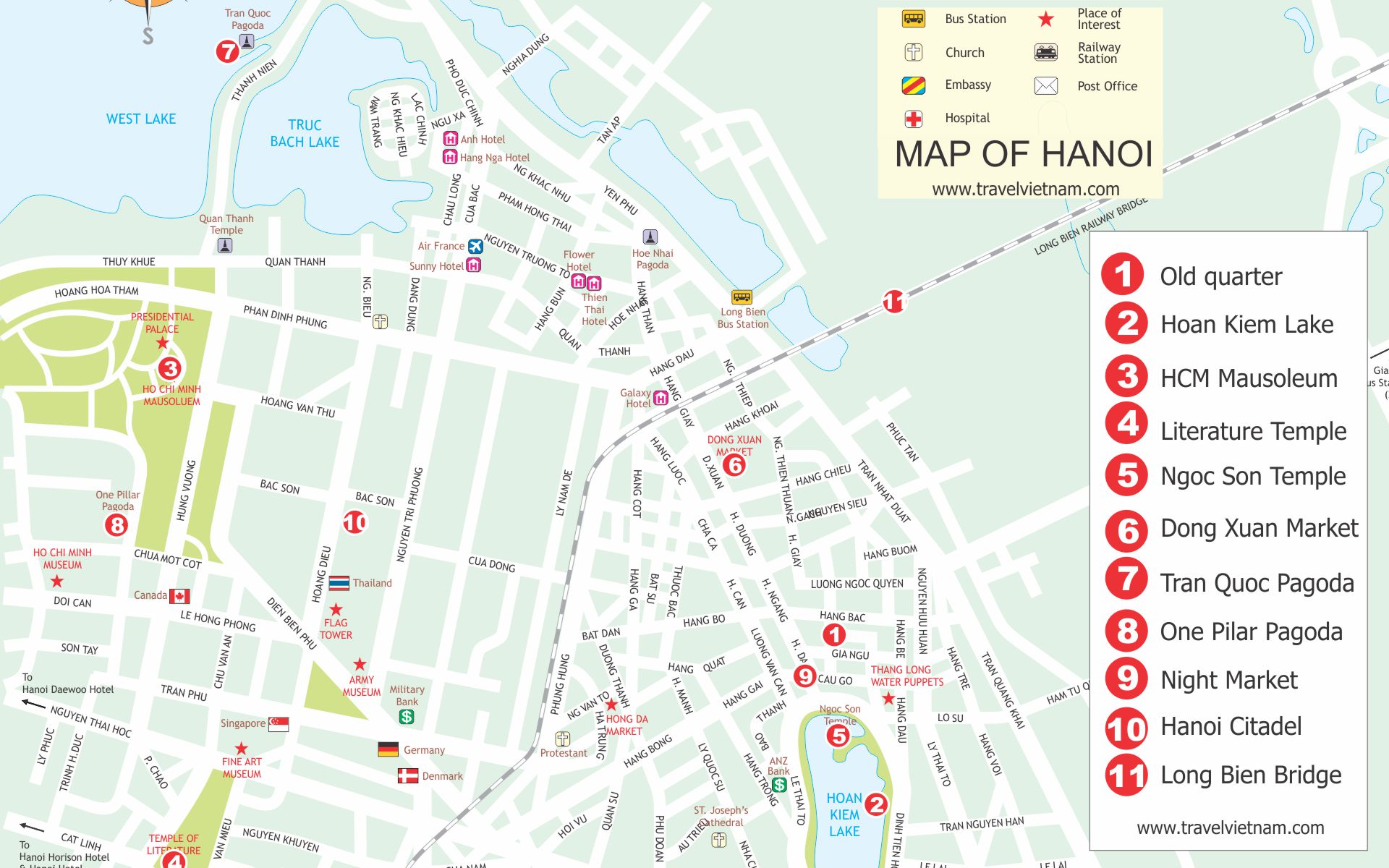 Hanoi Travel Maps