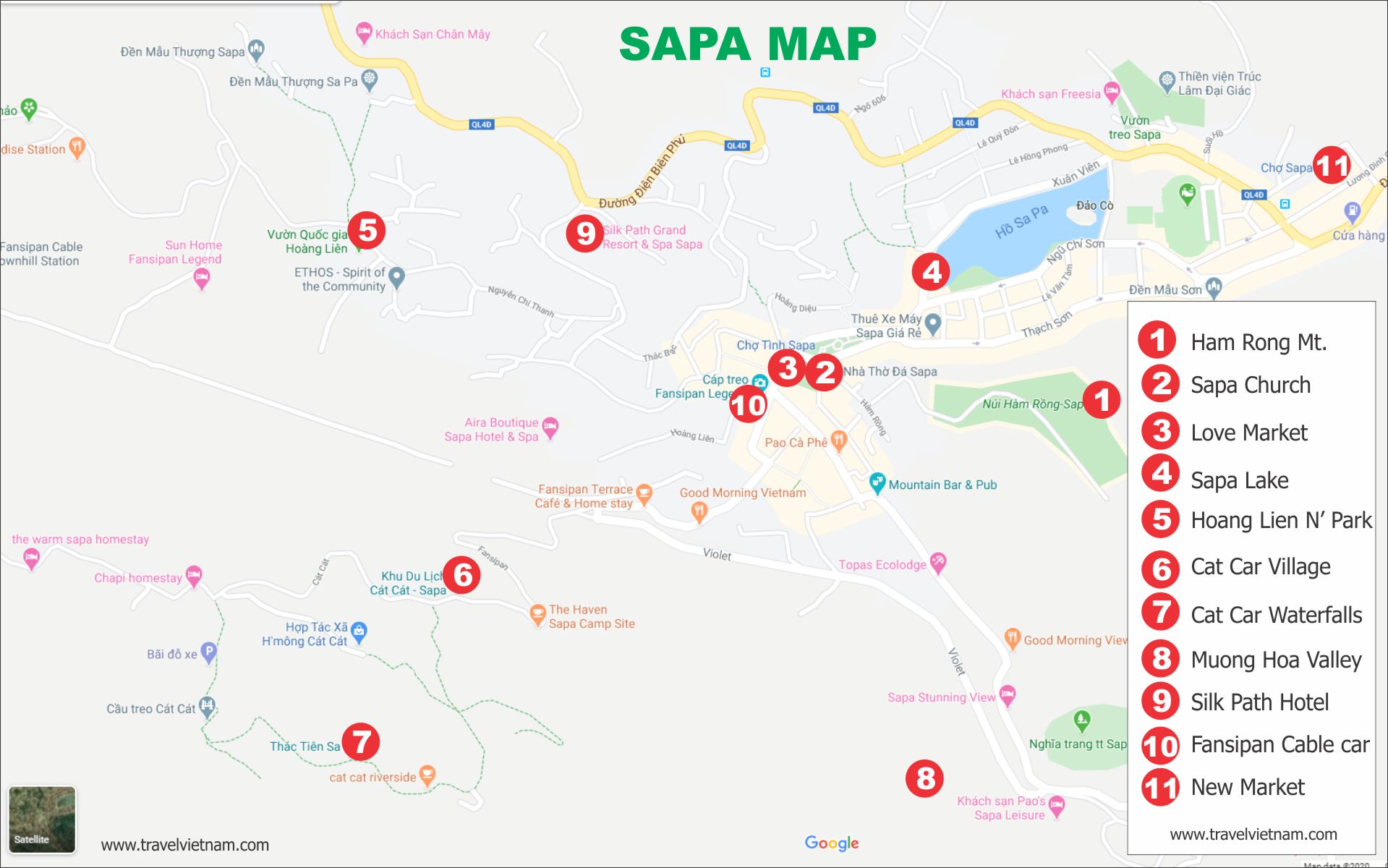 Sapa Travel Maps